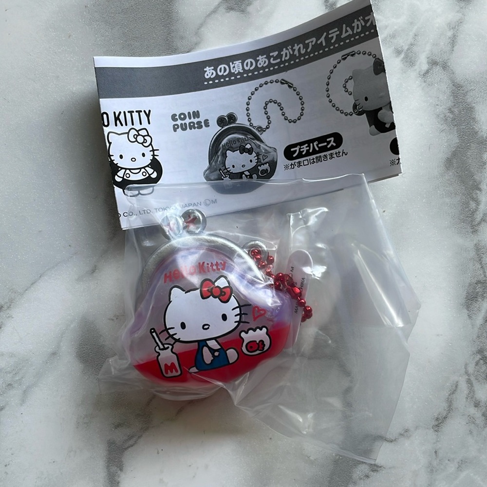 SANRIO Hello Kitty - 50th anniversary gashapon - coin purse keychain